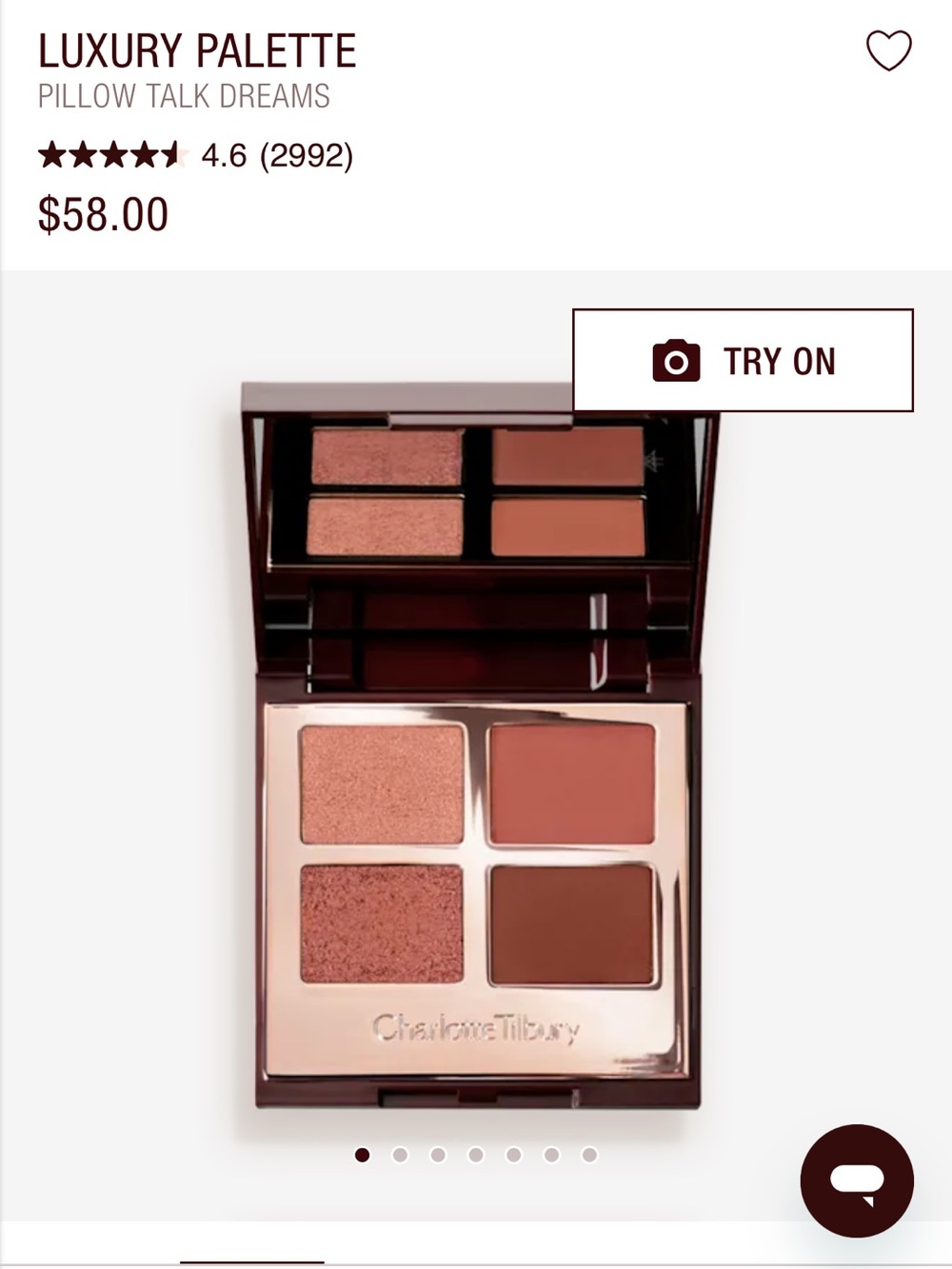 Charlotte Tilbury eyeshadow quad